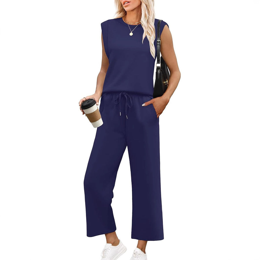 ROSEMARY | SLEEVELESS TOP & WIDE-LEG TROUSER SET