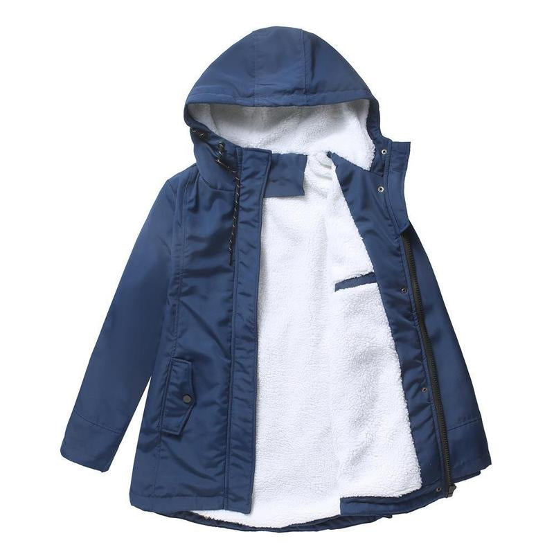 MAEVE | FLEECE-LINED HOODED PARKA COAT