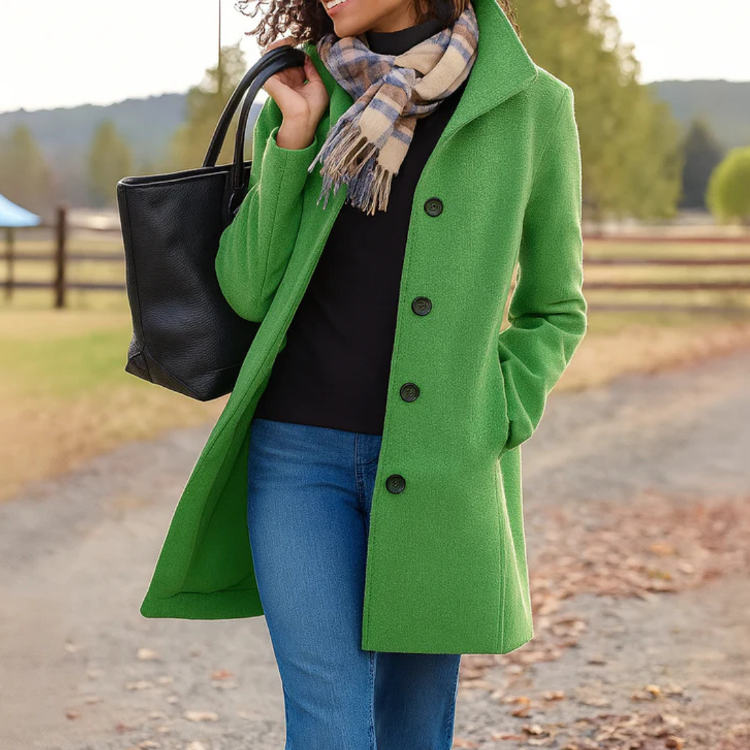 CHARLOTTE | CLASSIC BUTTONED LONG COAT