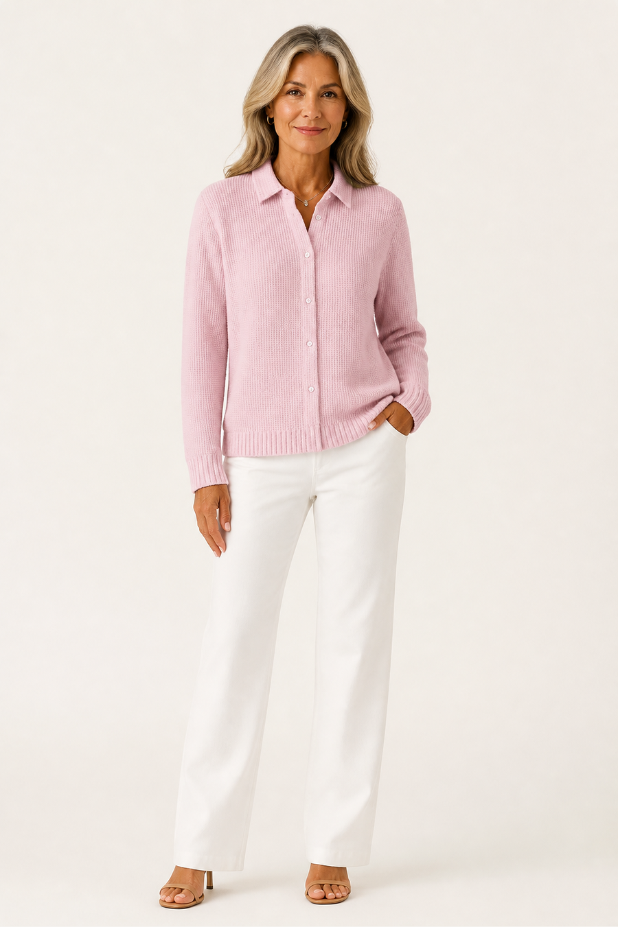 ARABELLA |  TEXTURED KNIT CARDIGAN