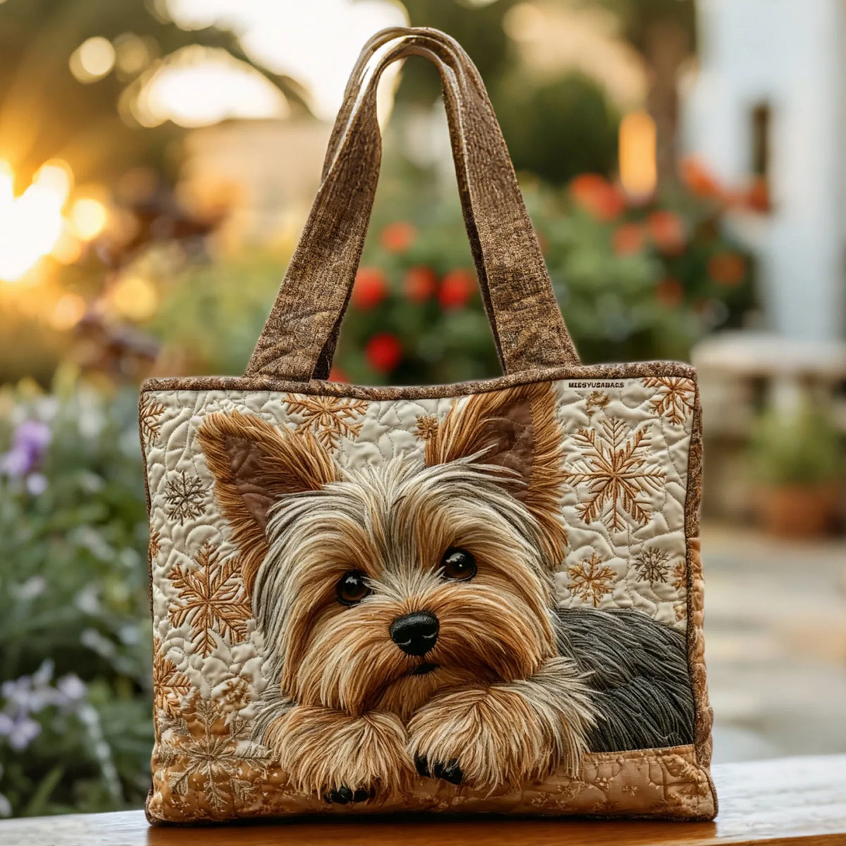 LILY | HANDCRAFTED BRIGHT YORKIE BAG