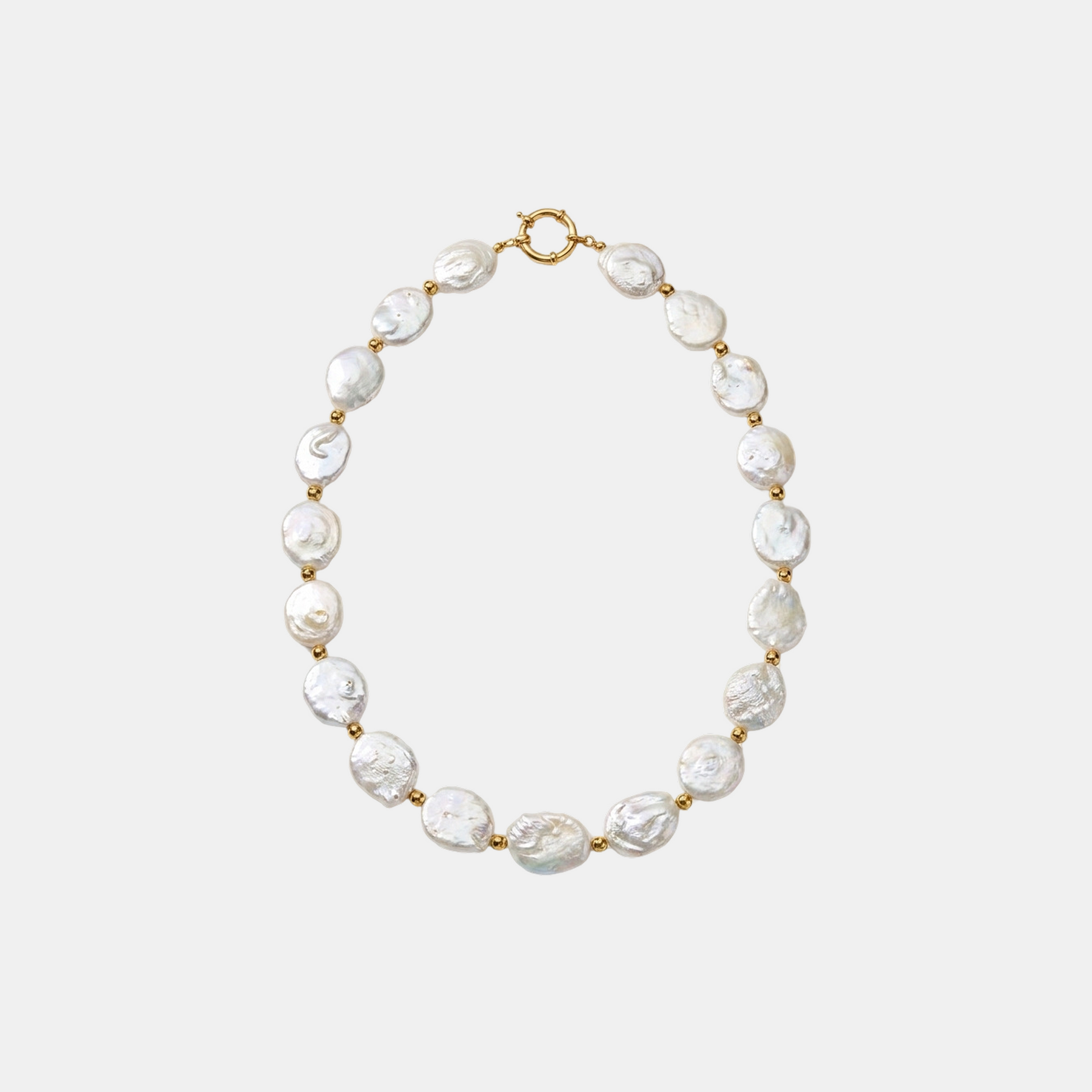 Baroque Coin Pearl Necklace