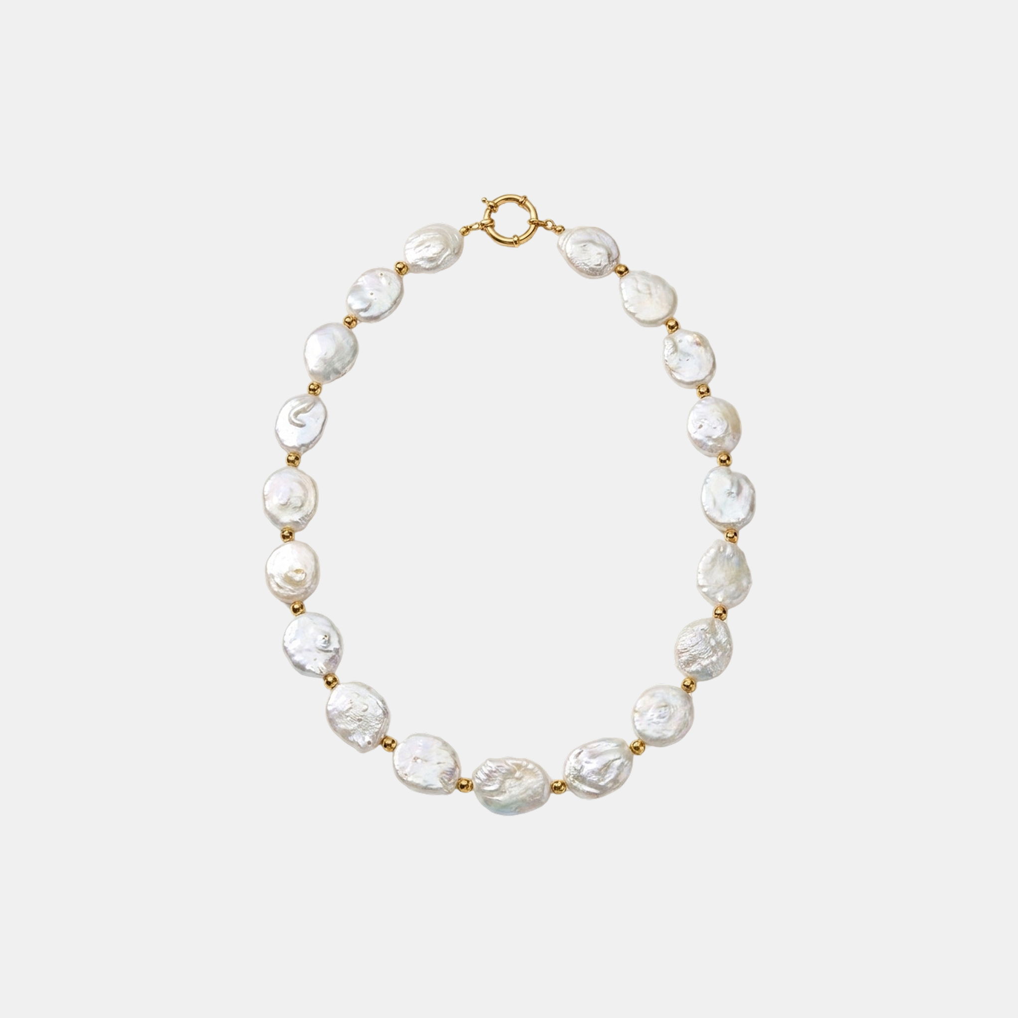 Baroque Coin Pearl Necklace