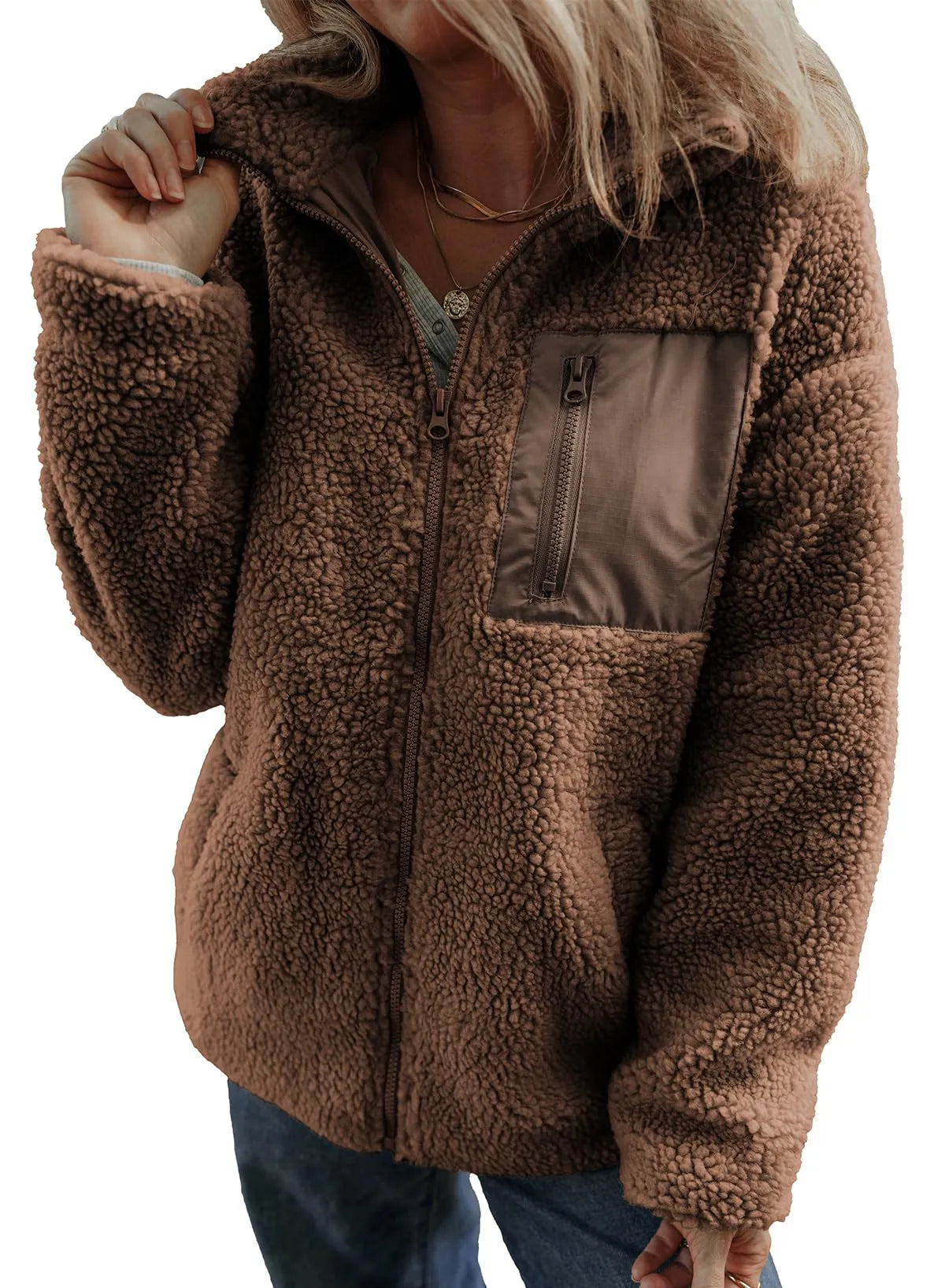 ELLA | COSY TEDDY ZIP JACKET