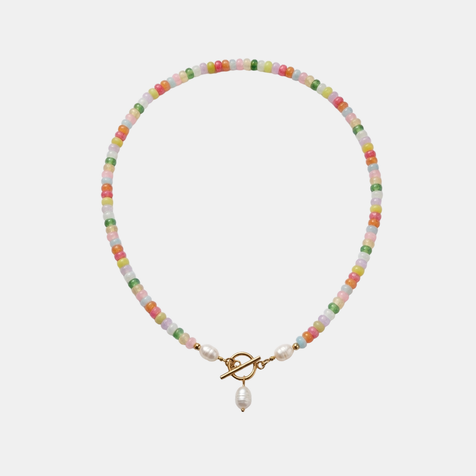 Candy Bead Pearl Necklace