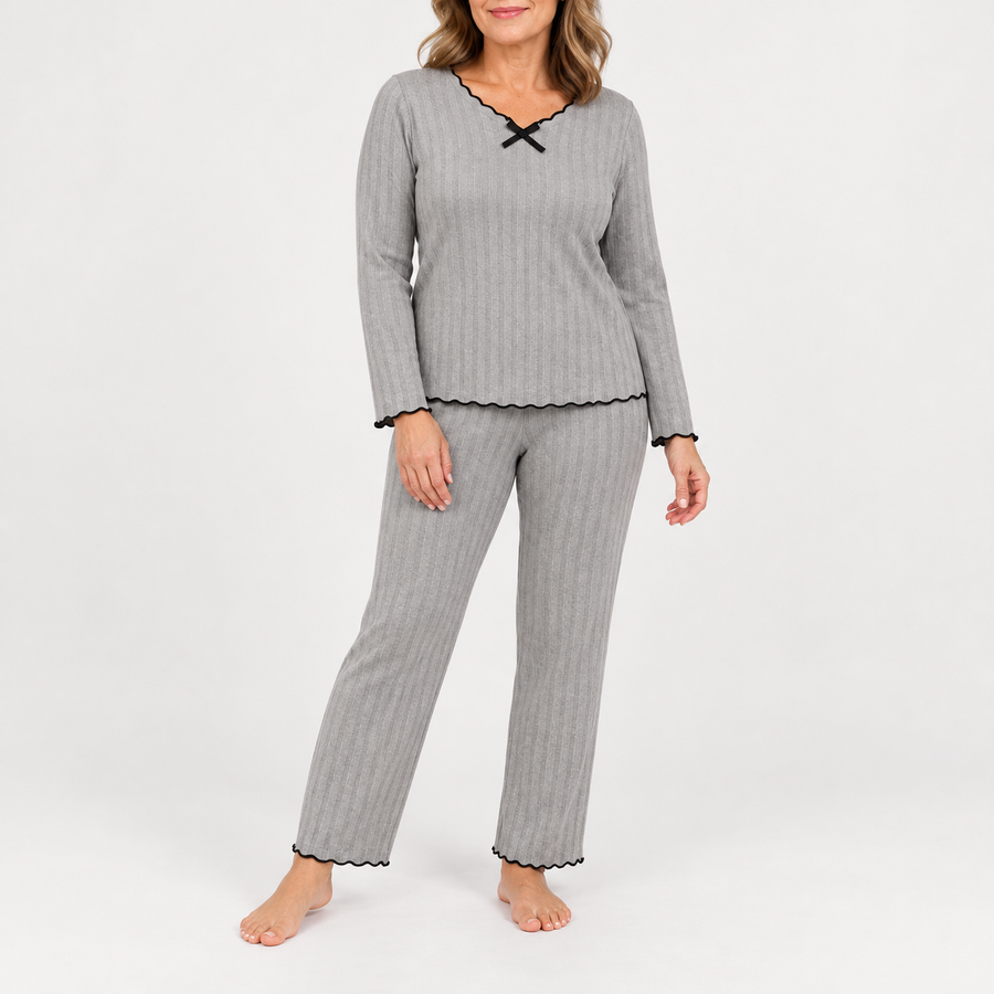 Winnie | Ribbed Pyjama Set