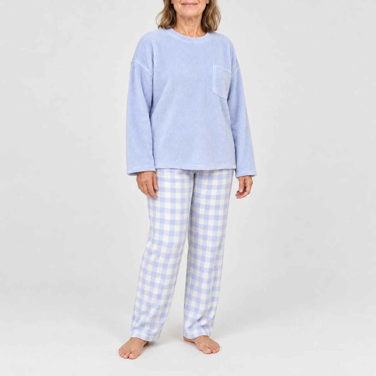 Maribel | Checked Long-Sleeve Pyjama Set