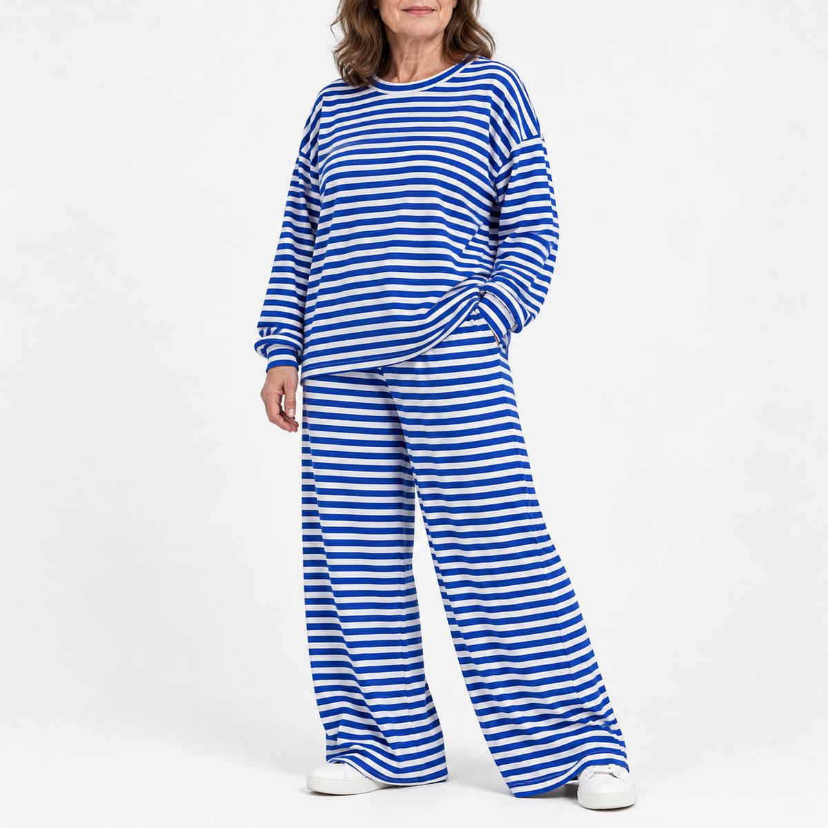 Elena | Striped Two-Piece Lounge Set