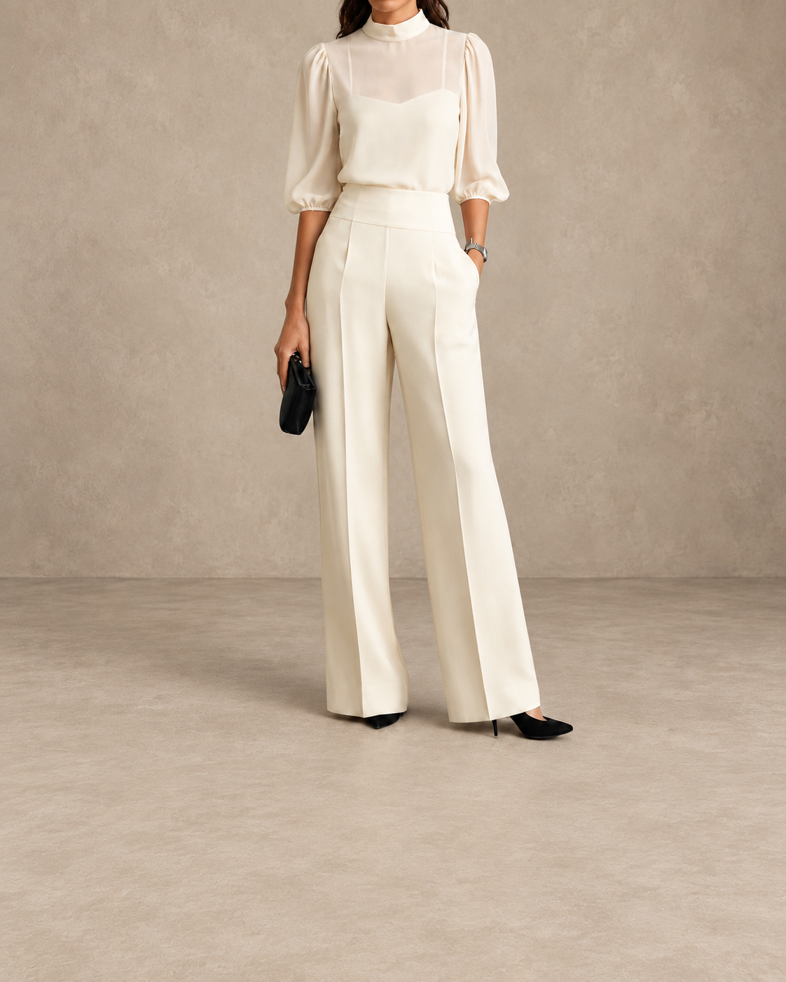 EMMA | ELEGANT THREE-PIECE TROUSER SET