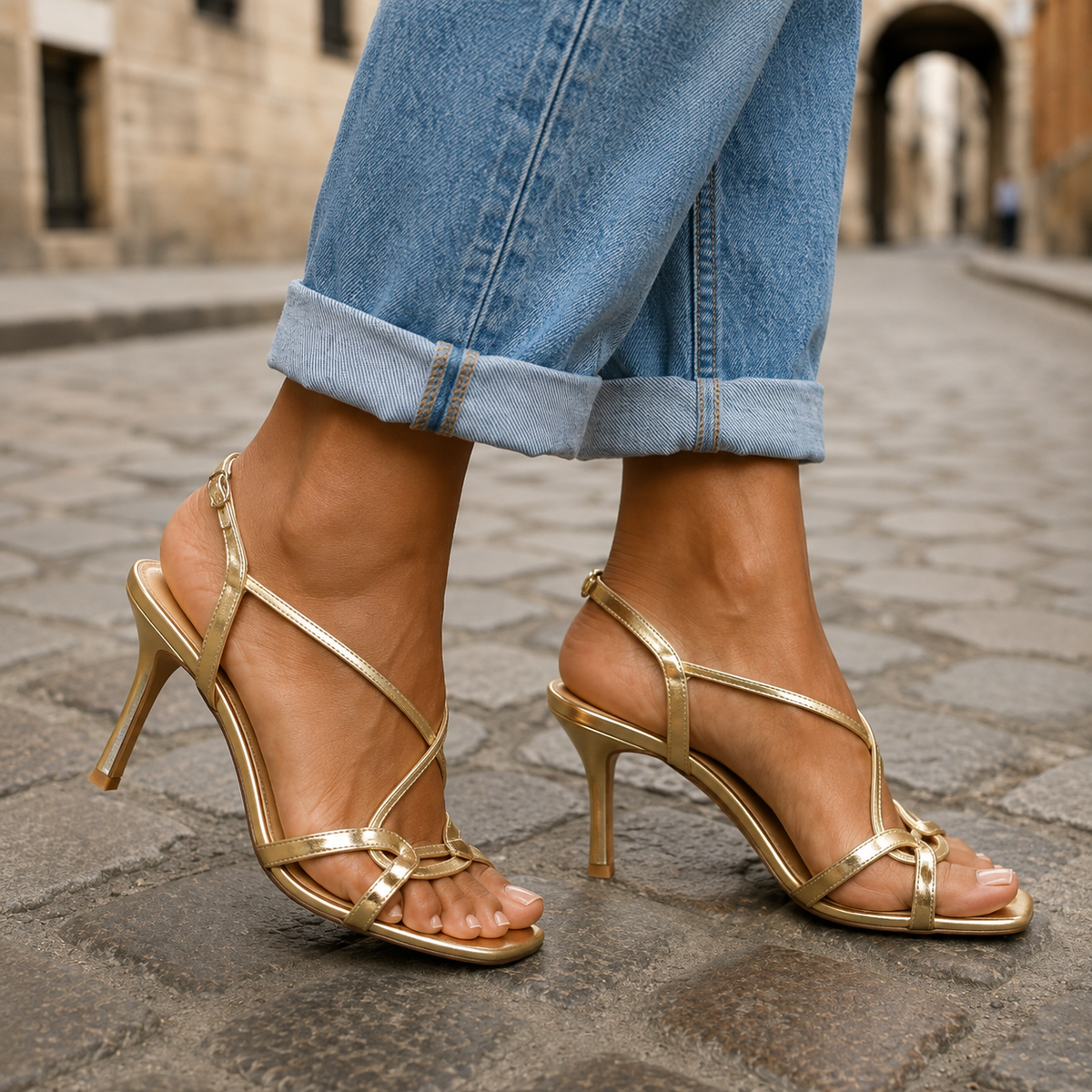 GEORGIA | ELEGANT STRAPPY HEELED SANDALS