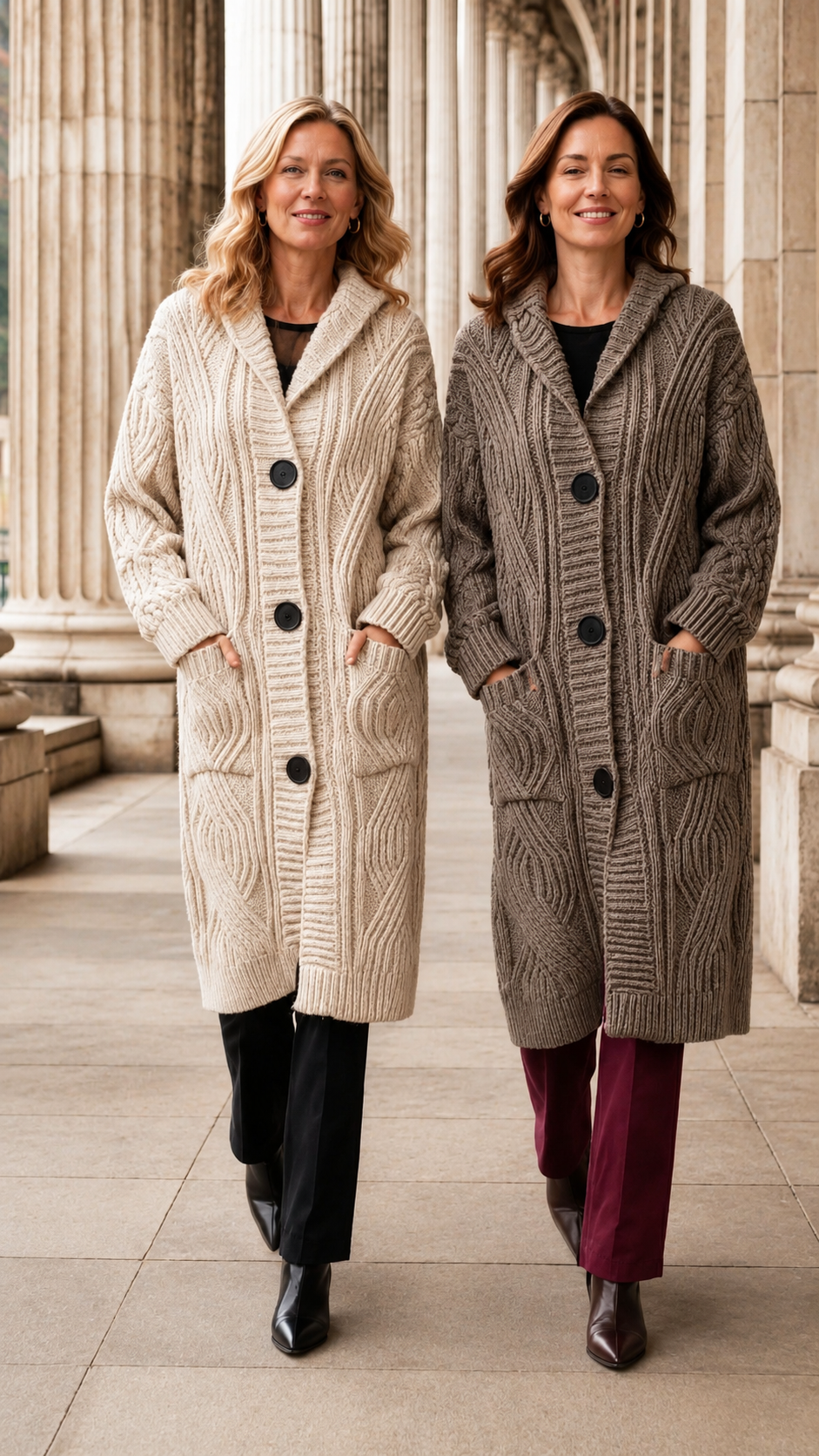 ANNE | OVER-THE-KNEE LOOSE KNITWEAR JACKET