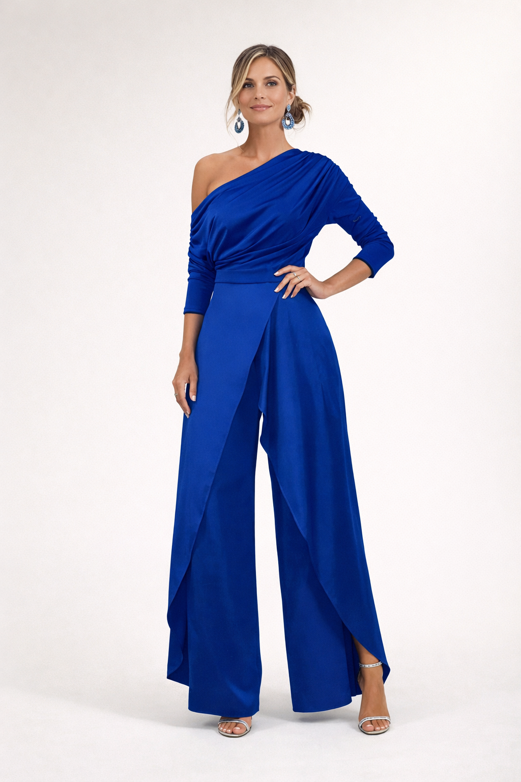 PAULA | ELEGANT ONE-SHOULDER WIDE-LEG JUMPSUIT