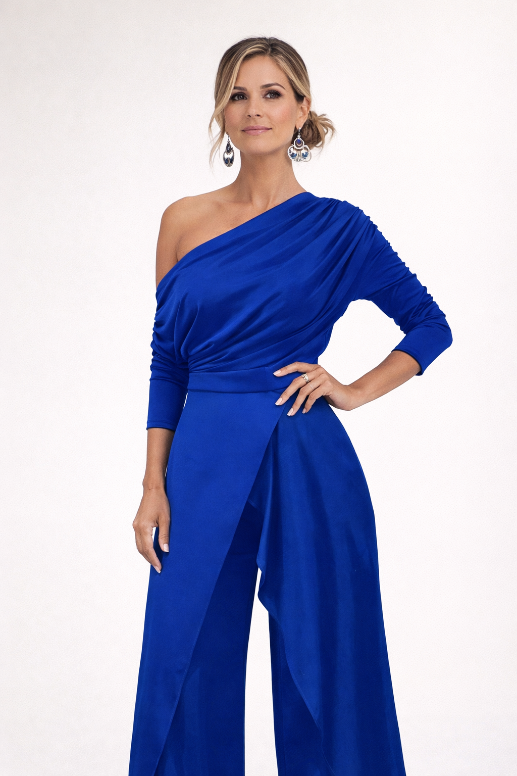 PAULA | ELEGANT ONE-SHOULDER WIDE-LEG JUMPSUIT