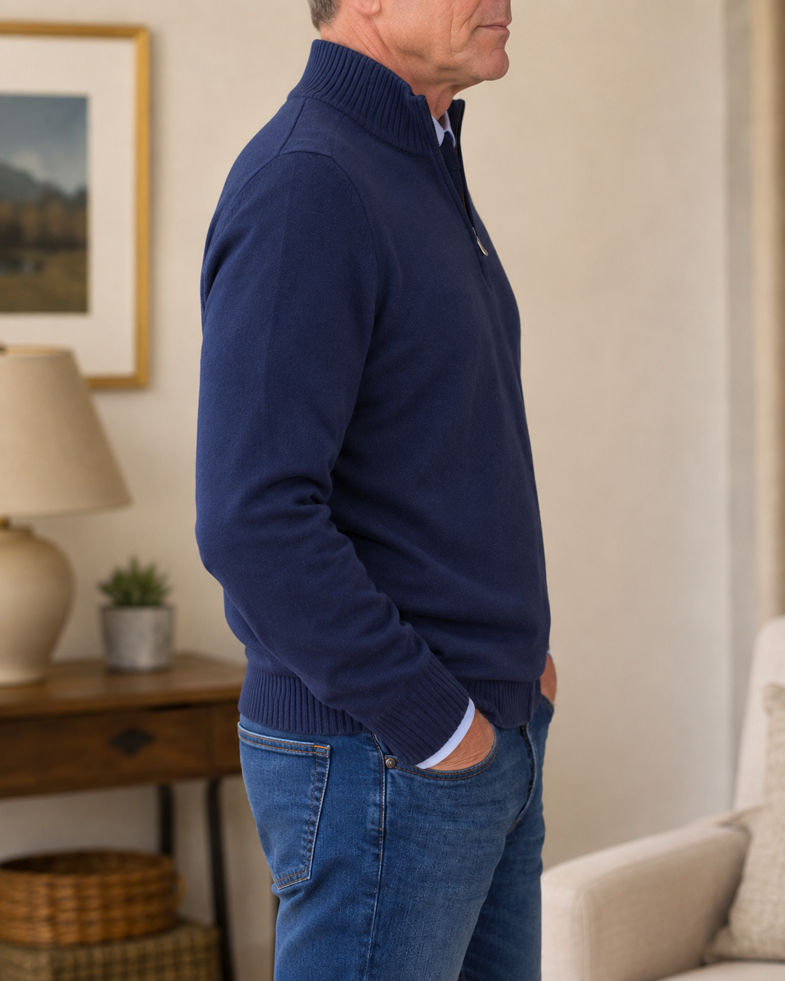 EDMUND | CLASSIC QUARTER-ZIP JUMPER