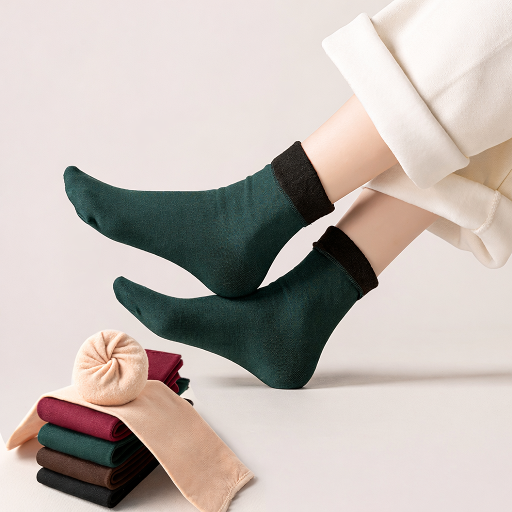FLEECE-LINED THERMAL WINTER SOCKS