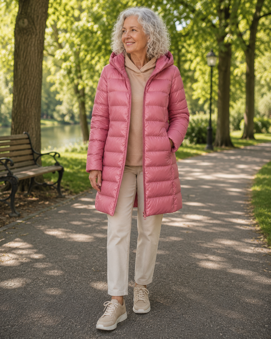 ROSIE | HOODED QUILTED LONG JACKET