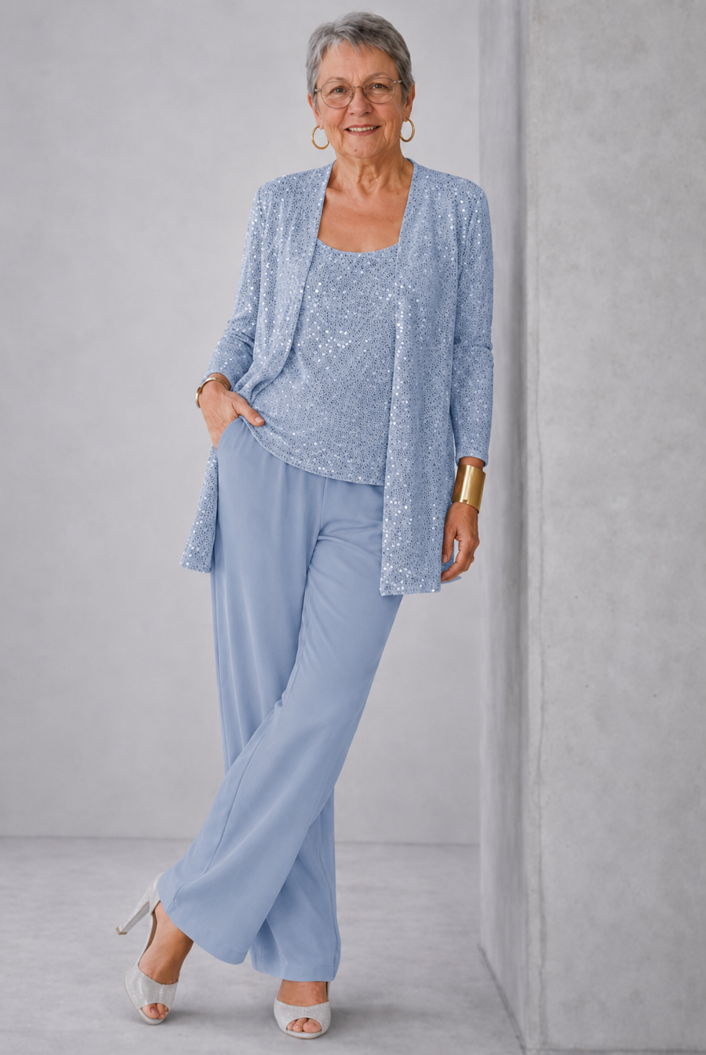 LUNA | ELEGANT THREE-PIECE TROUSER SET