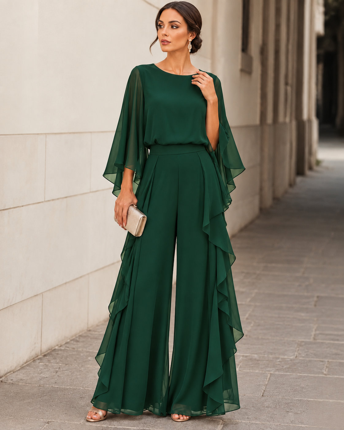 LENORAH | ELEGANT TWO-PIECE TROUSER SET