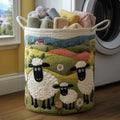 Nora | Hand-Quilted Laundry Basket