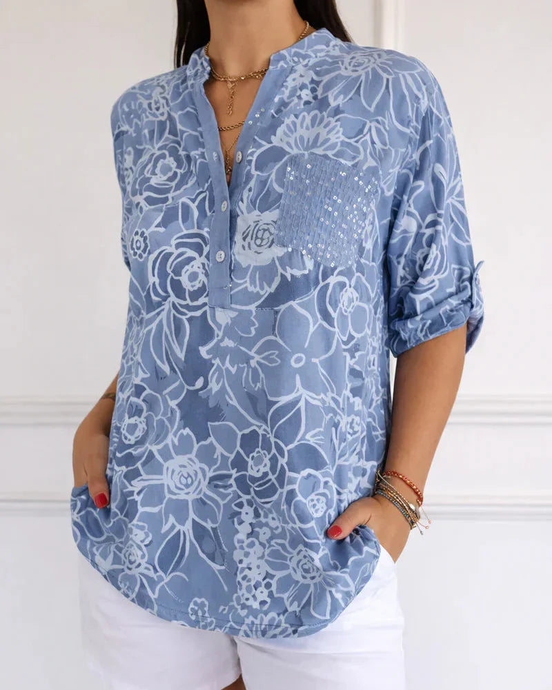 MIRELLA | ELEGANT BLOUSE WITH POCKET