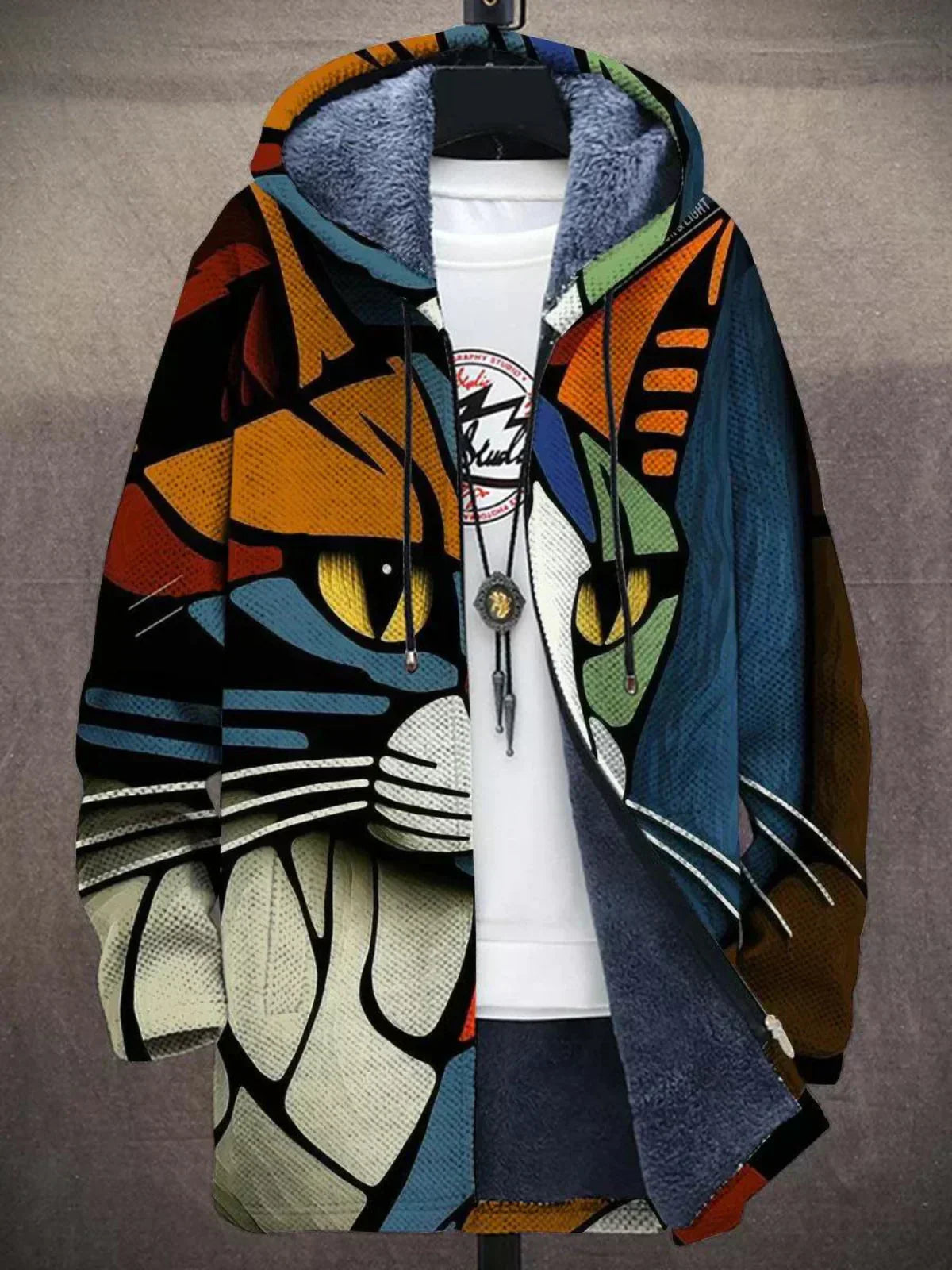 JANE | ARTFUL HOODED CARDIGAN