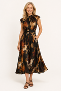 Flared Midi Skirt with pockets