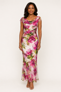 VIOLET | ELEGANT FLORAL MAXI DRESS