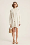 MARGARET | HIGH NECK SWEATER CARDIGAN