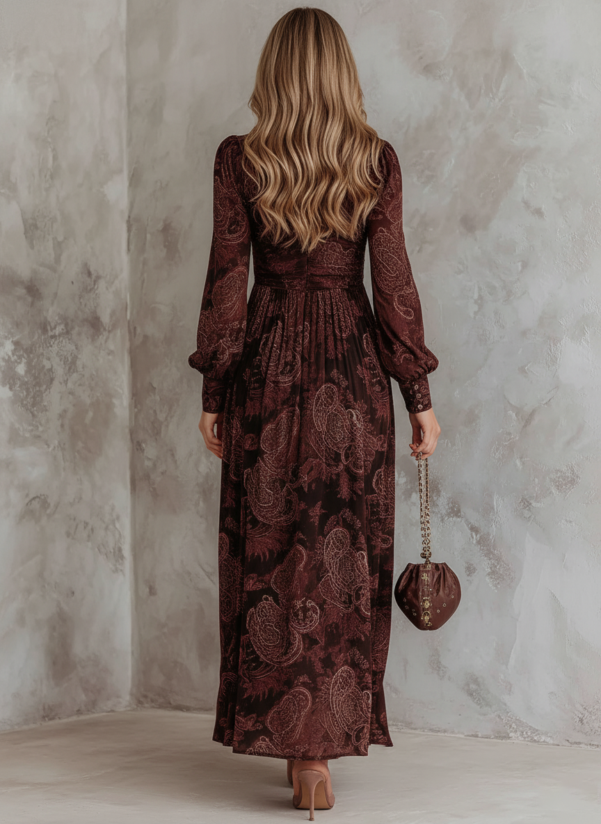 VIVIENNE | PAISLEY MAXI DRESS