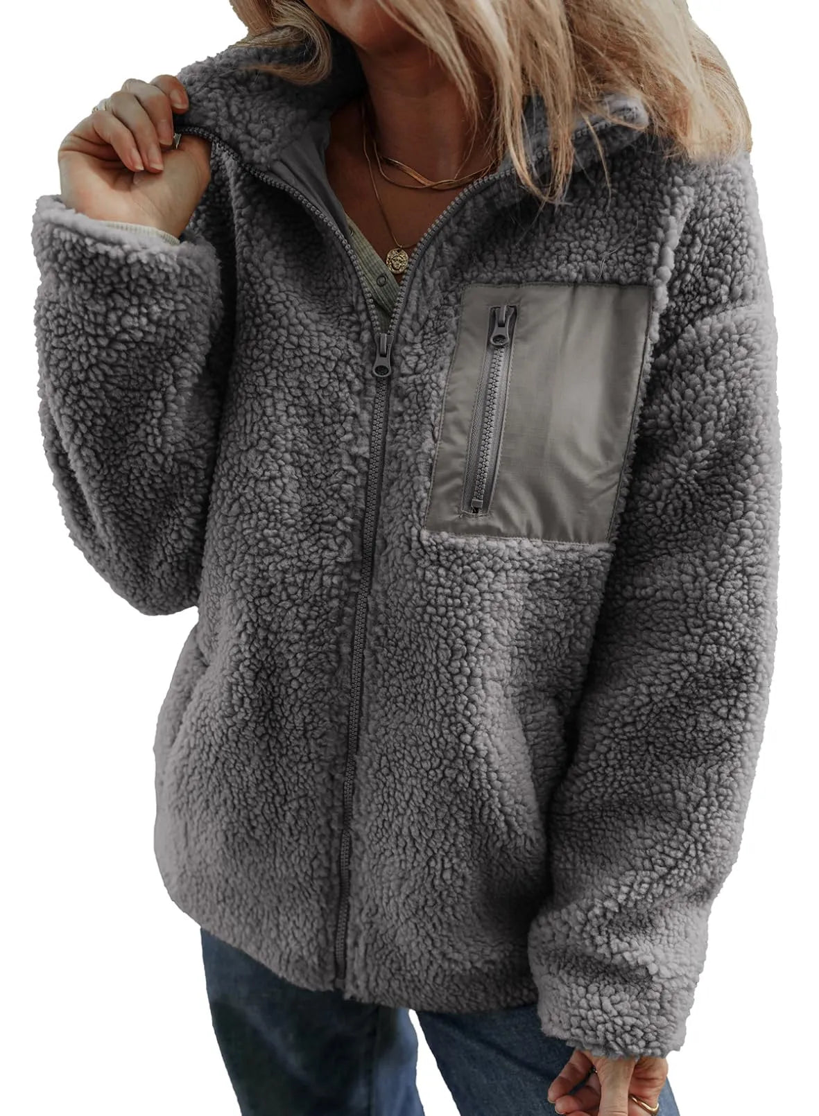 ELLA | COSY TEDDY ZIP JACKET