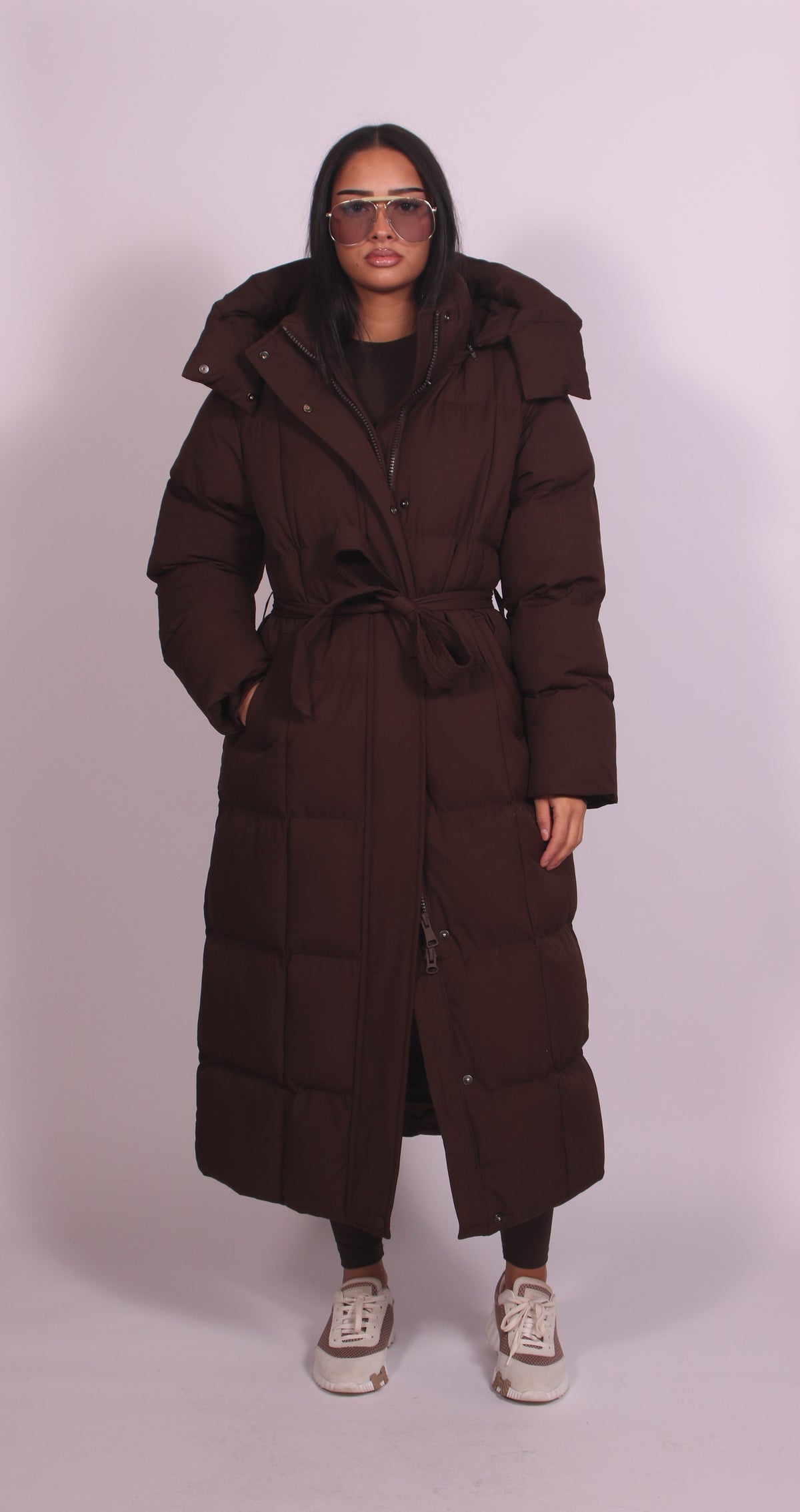 CHARLOTTE | HOODED LONGLINE PUFFER COAT