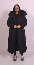 CHARLOTTE | HOODED LONGLINE PUFFER COAT