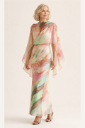 Kimono Sleeve Maxi Dress