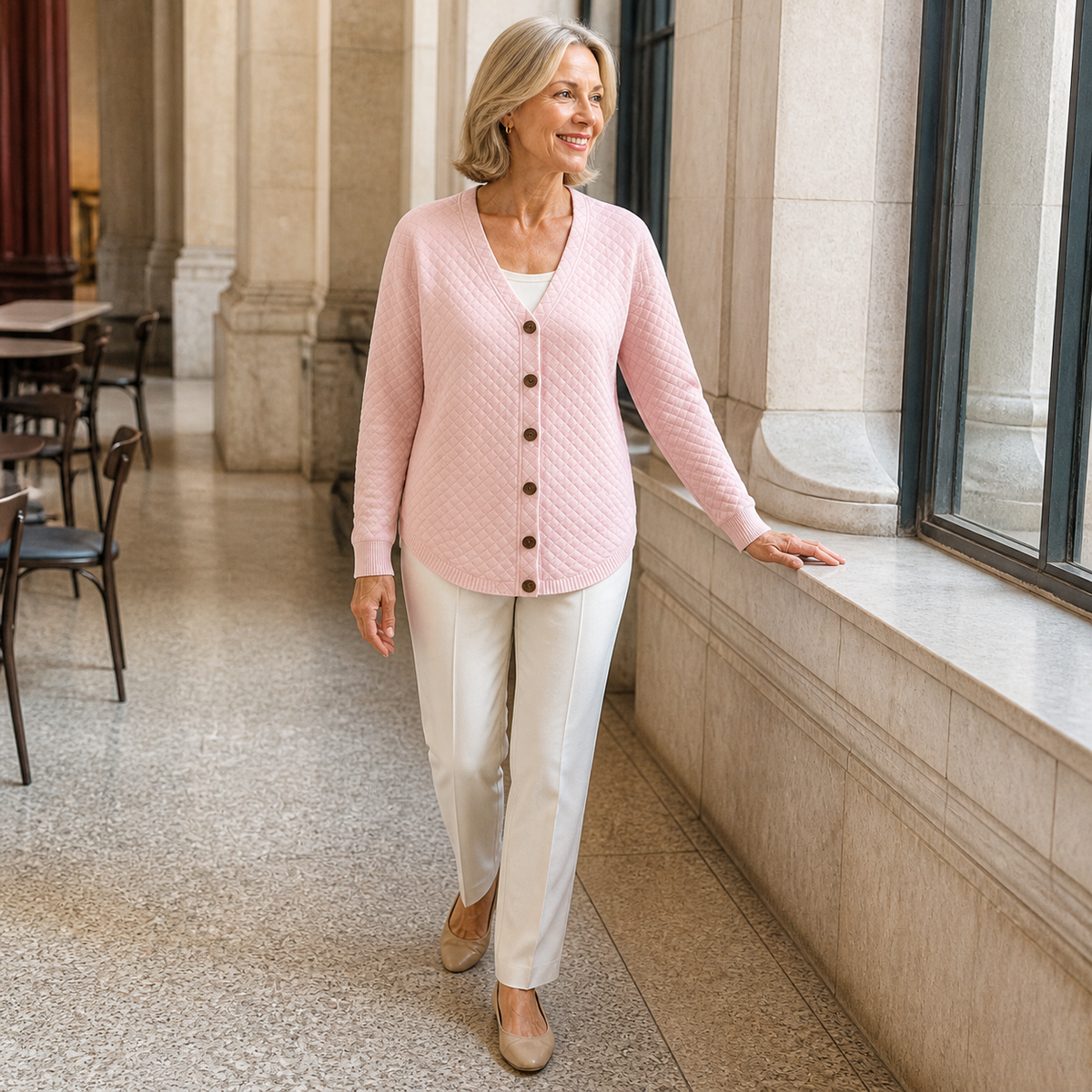 LAVERNE | QUILTED CARDIGAN