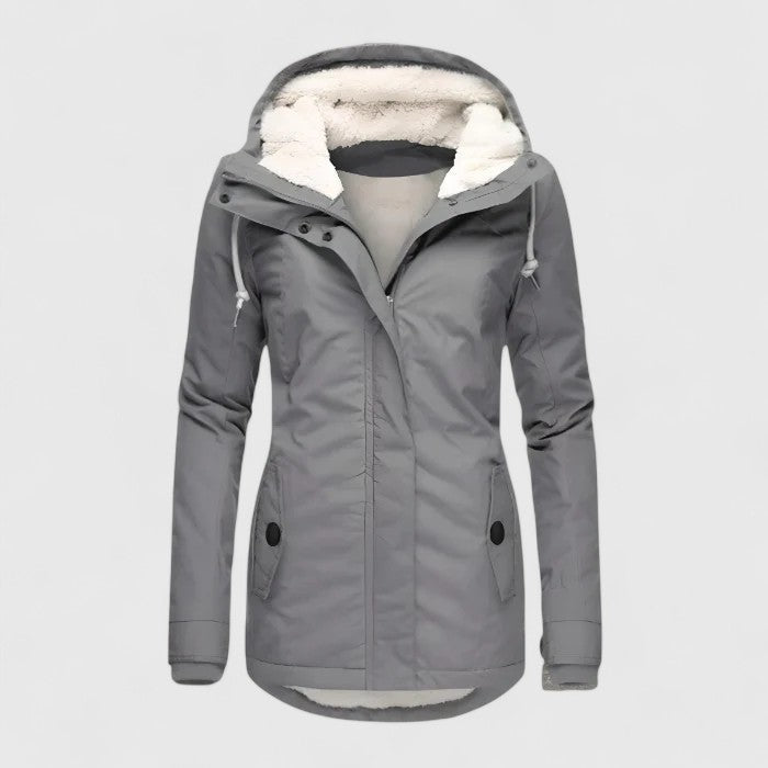 LAYLA | WATERPROOF FLEECE-LINED HOODED JACKET