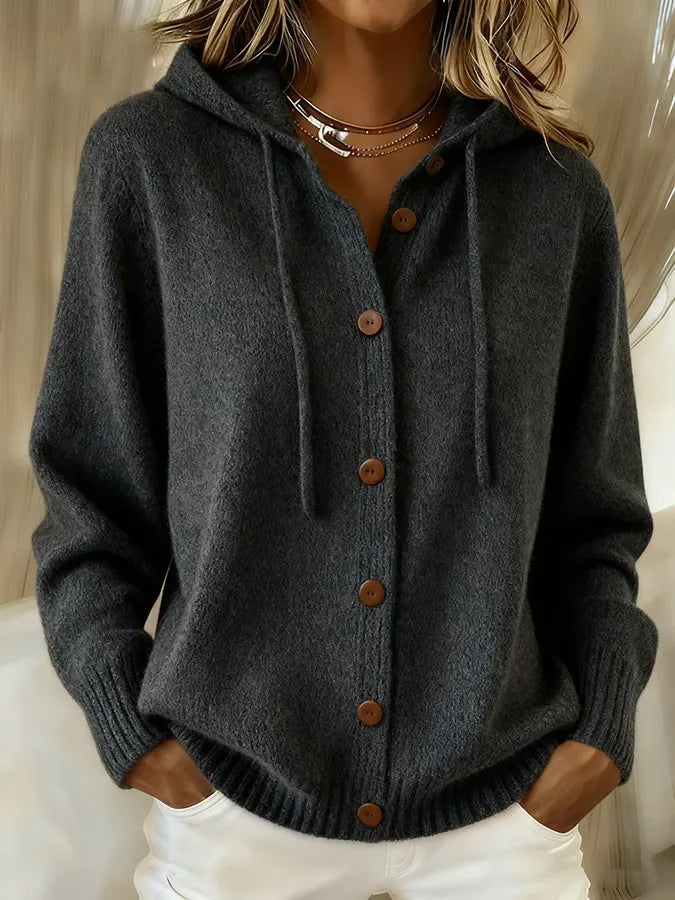 BRENDA | COSY CARDIGAN HOODIE