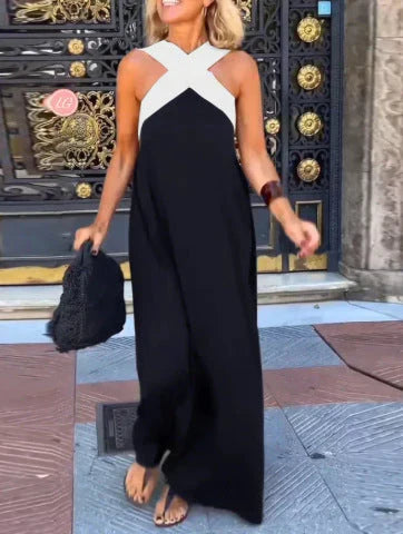 QUIRINE | WRAP-FRONT MAXI DRESS