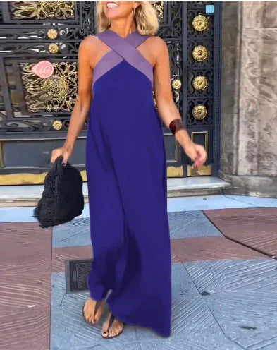 QUIRINE | WRAP-FRONT MAXI DRESS