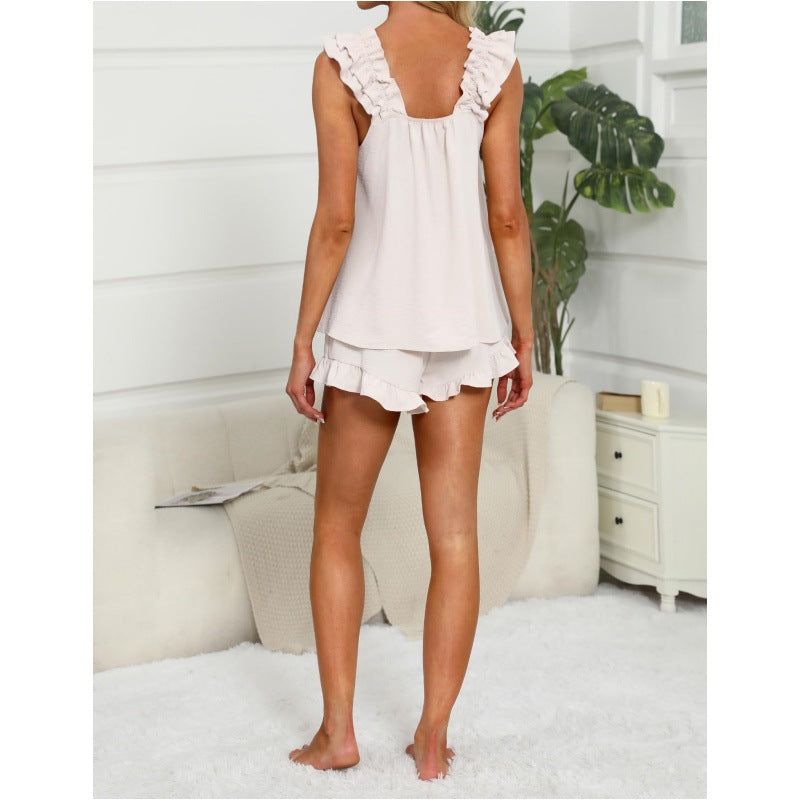 JOANNA | RUFFLE TRIM LOUNGE SET