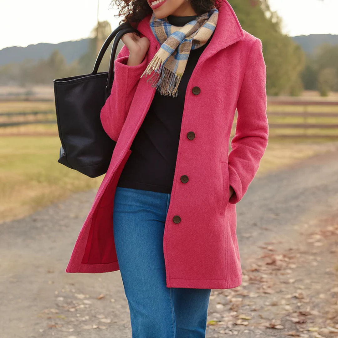 CHARLOTTE | CLASSIC BUTTONED LONG COAT