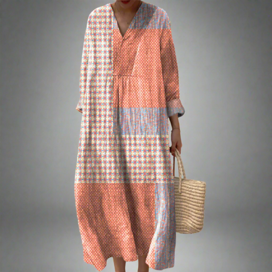 JORDYN | ELEGANT GEOMETRIC DRESS