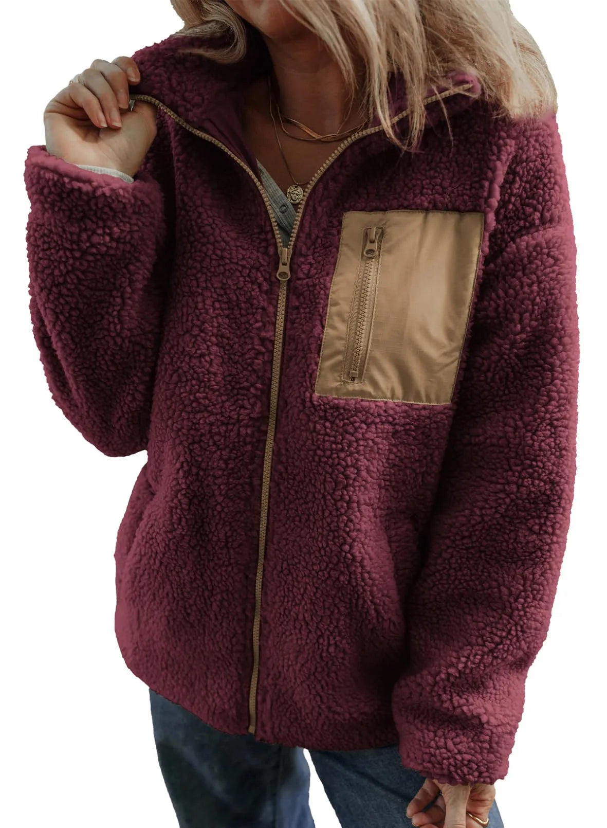 ELLA | COSY TEDDY ZIP JACKET