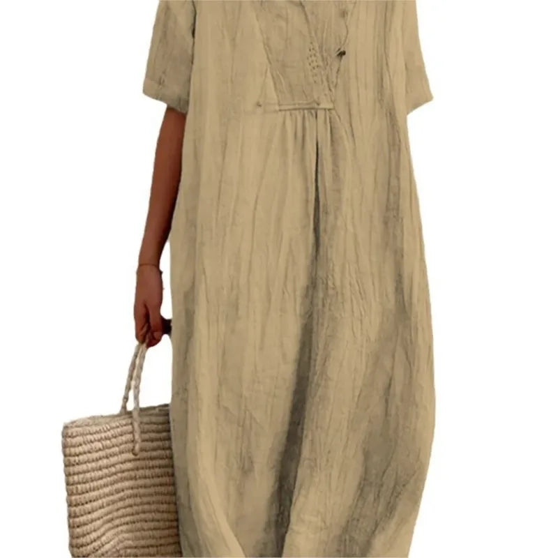 SILVANA | RELAXED TEXTURED MAXI DRESS
