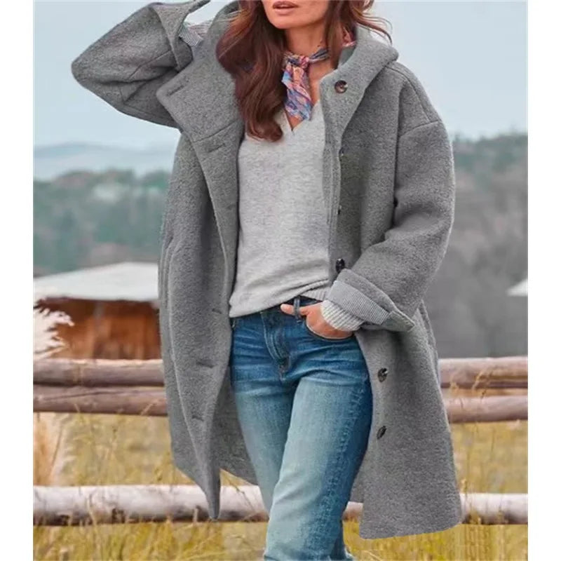HELEN | HOODED LONGLINE COAT
