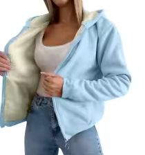 HANNAH | COSY FLEECE-LINED HOODED JACKET