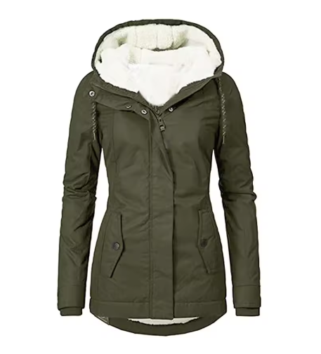 LAYLA | WATERPROOF FLEECE-LINED HOODED JACKET