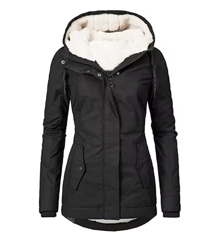 LAYLA | WATERPROOF FLEECE-LINED HOODED JACKET