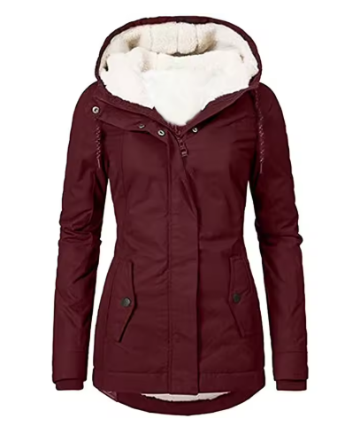 LAYLA | WATERPROOF FLEECE-LINED HOODED JACKET