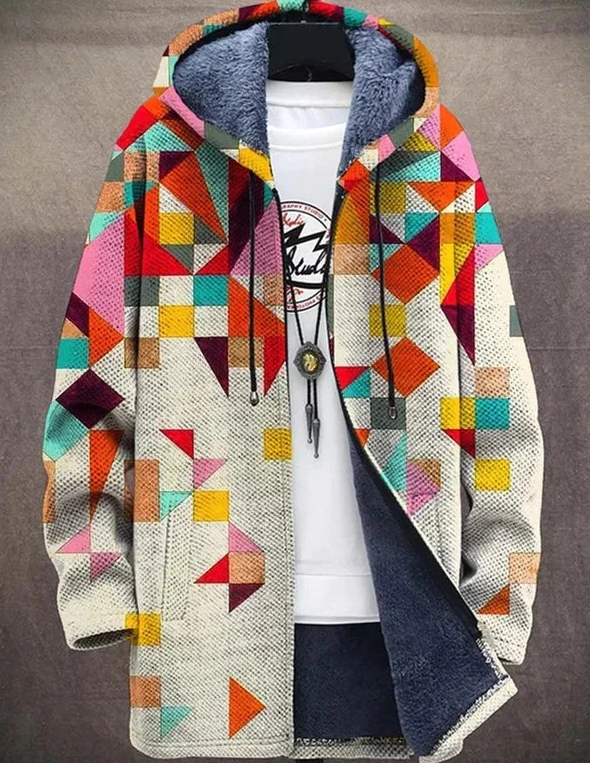 JANE | ARTFUL HOODED CARDIGAN