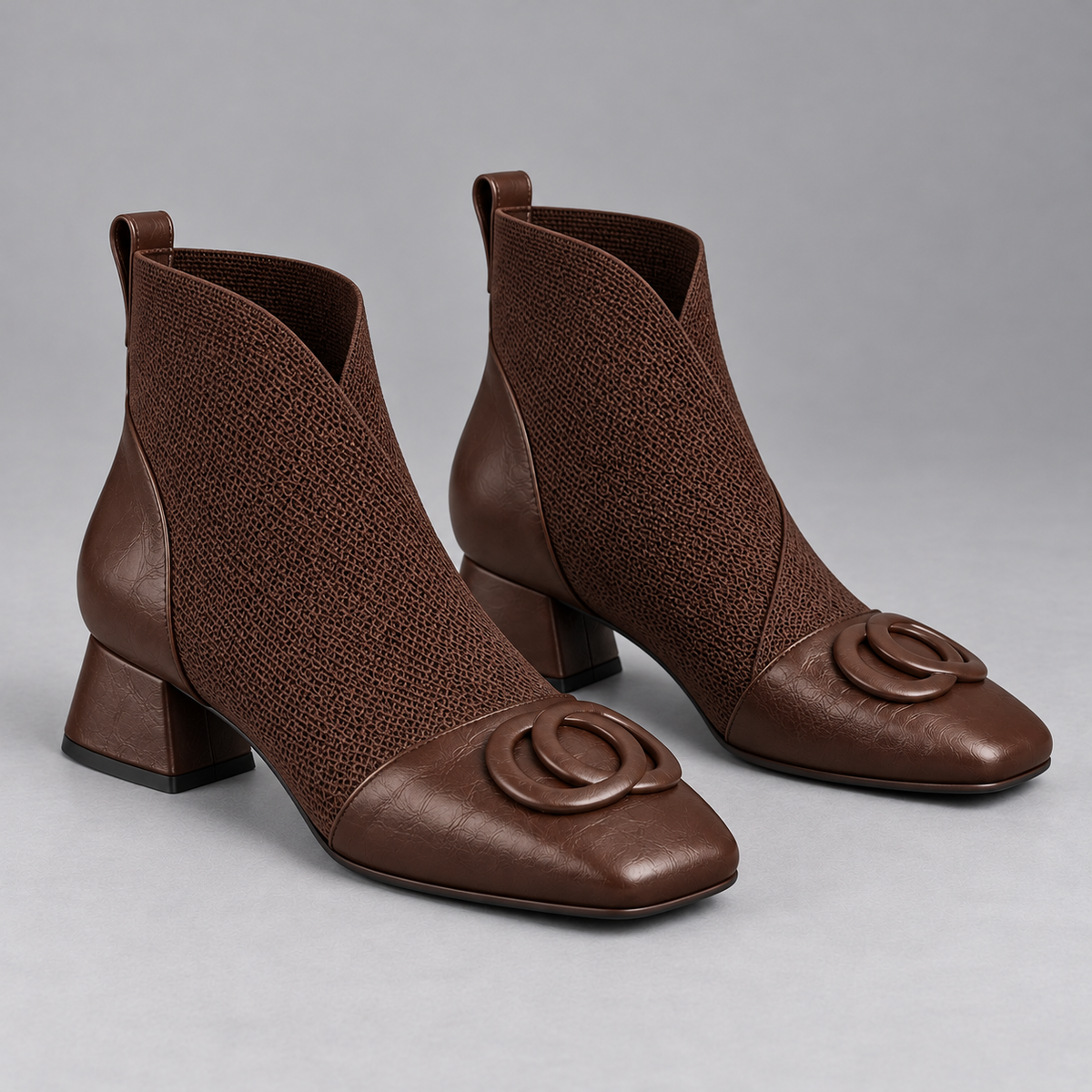 OLIVIA | ELEGANT KNITTED ANKLE BOOTS